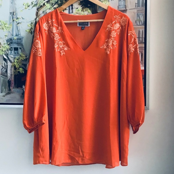 Guillaume Double Layer Peasant Blouse - Picture 1 of 5